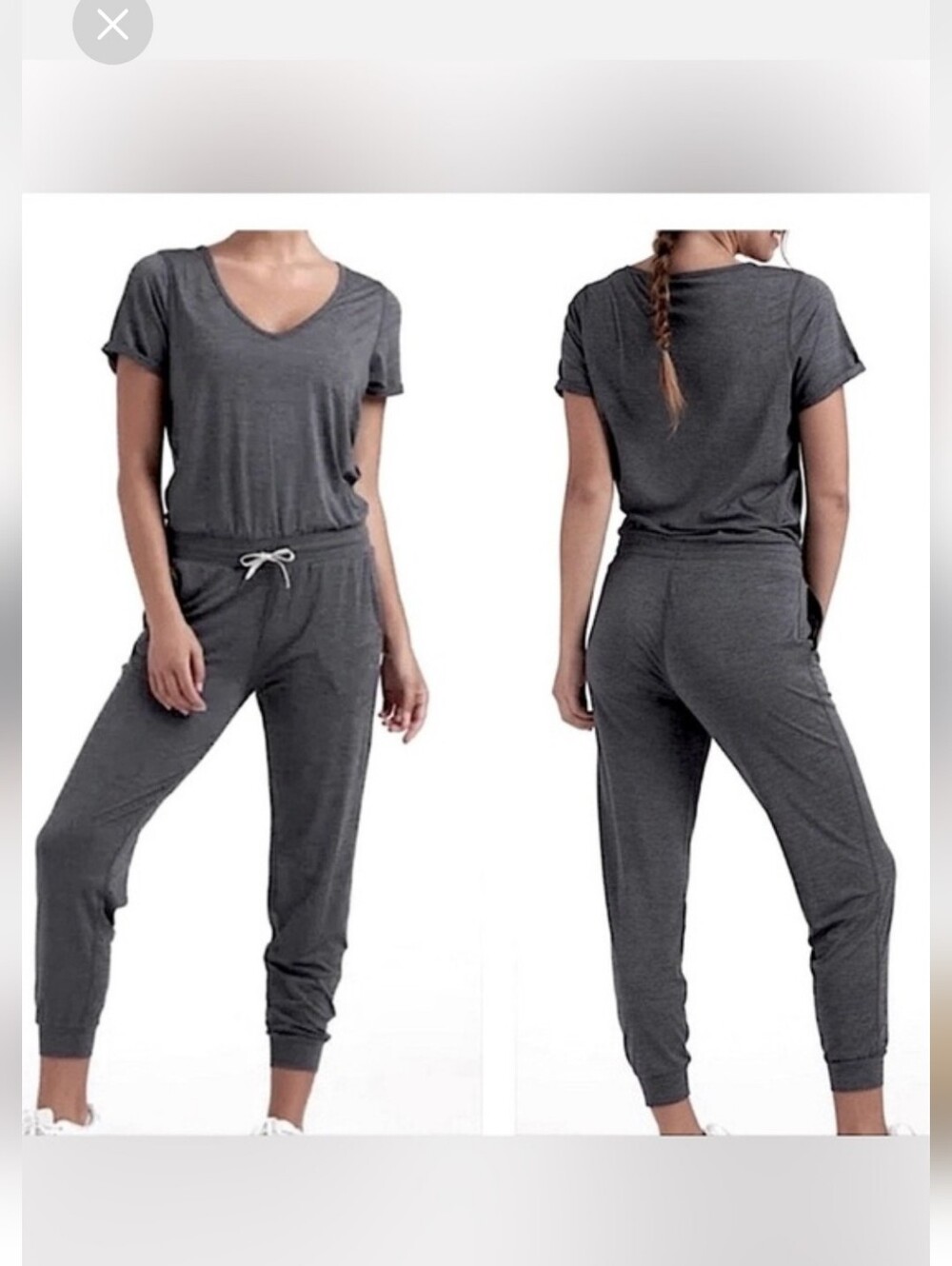 Vuori All Day Jumpsuit In Charcoal
